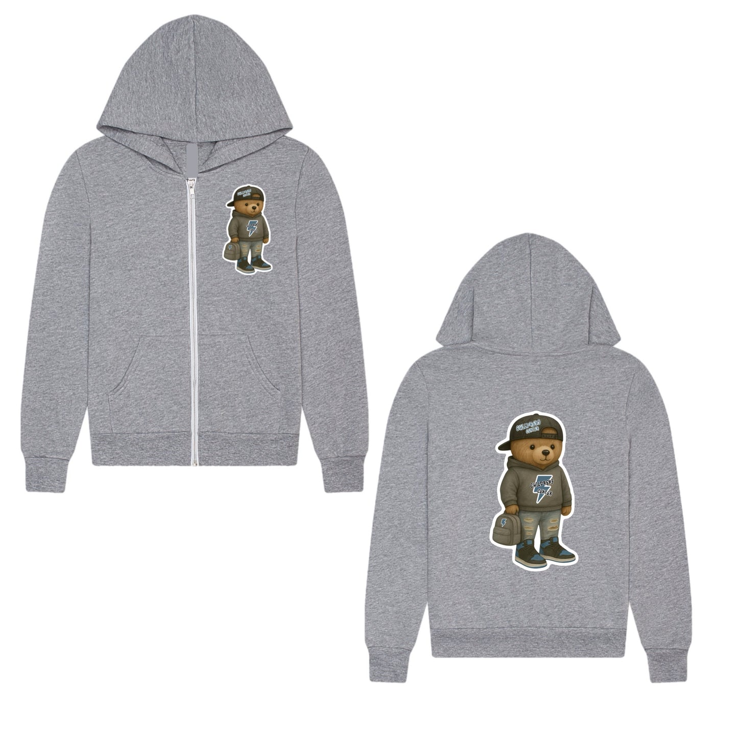 Childrenz Center boy teddy bear zip hoodie