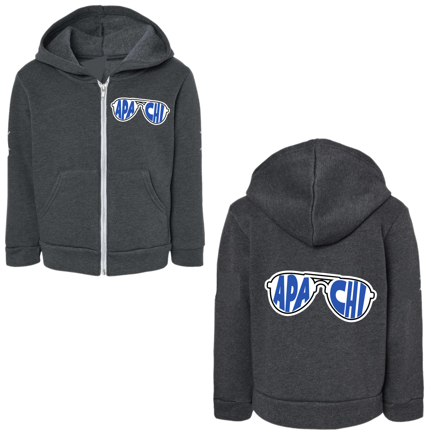 Boys Apachi aviator zip hoodie