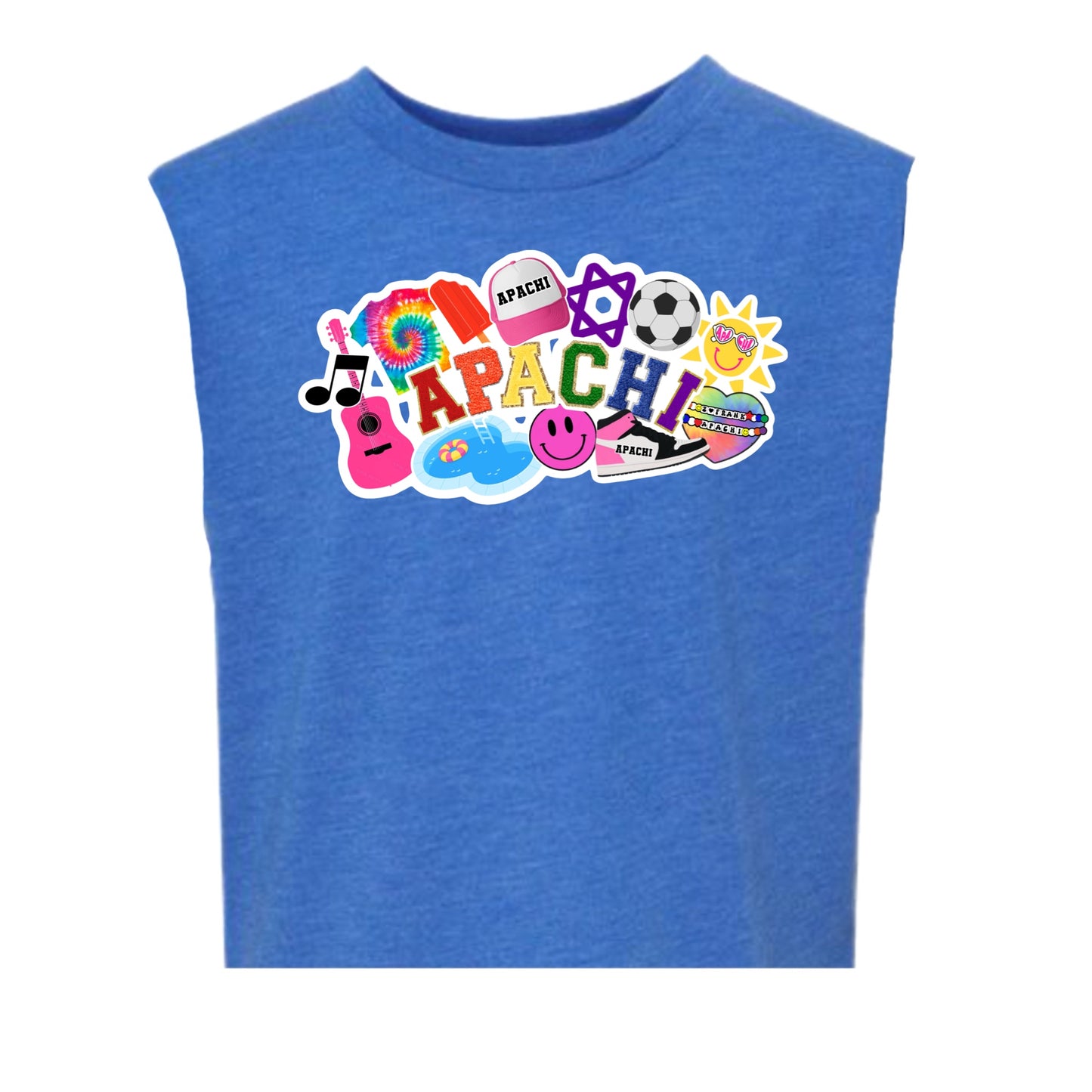 Girls Apachi collage tank