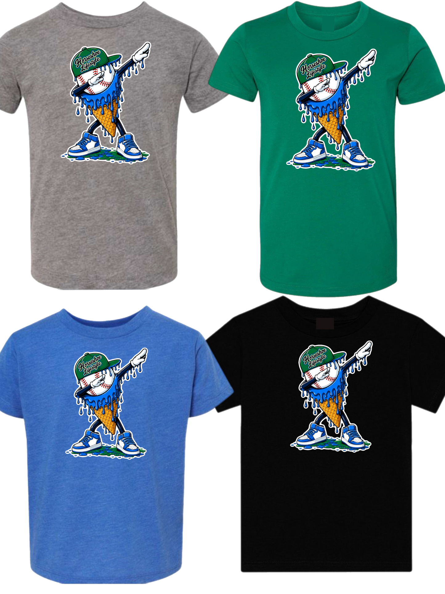 Horseshoe ice cream drip tee