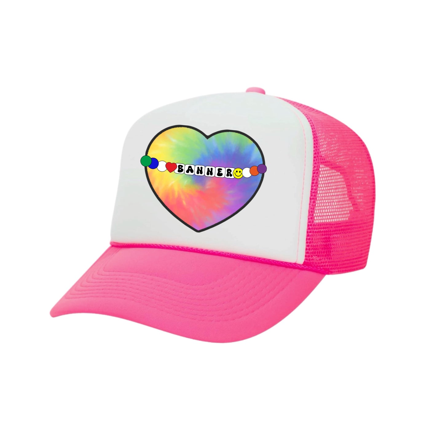 APACHI girls heart bracelet trucker hat