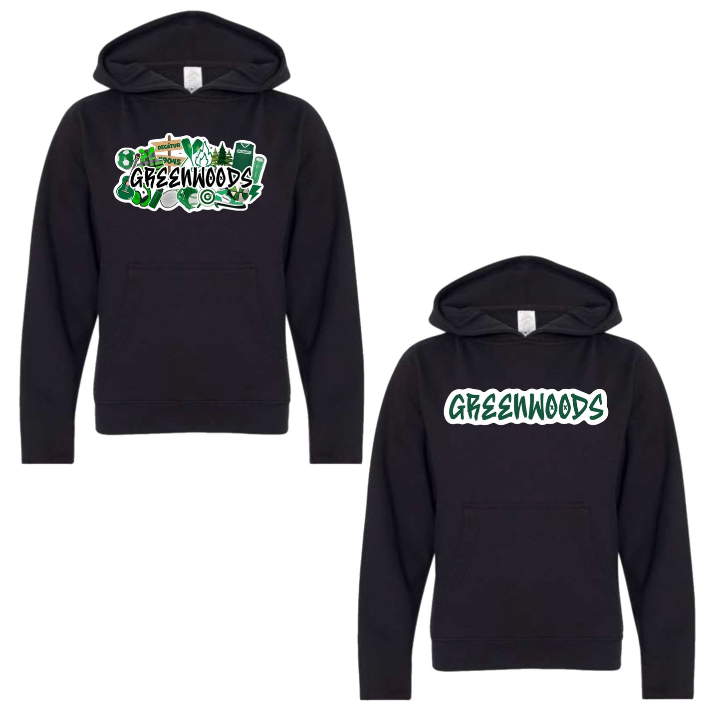 Greenwoods graffiti hoodie