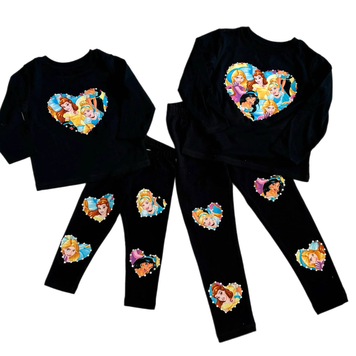 Disney Princess Heart Crewneck & Leggings Set