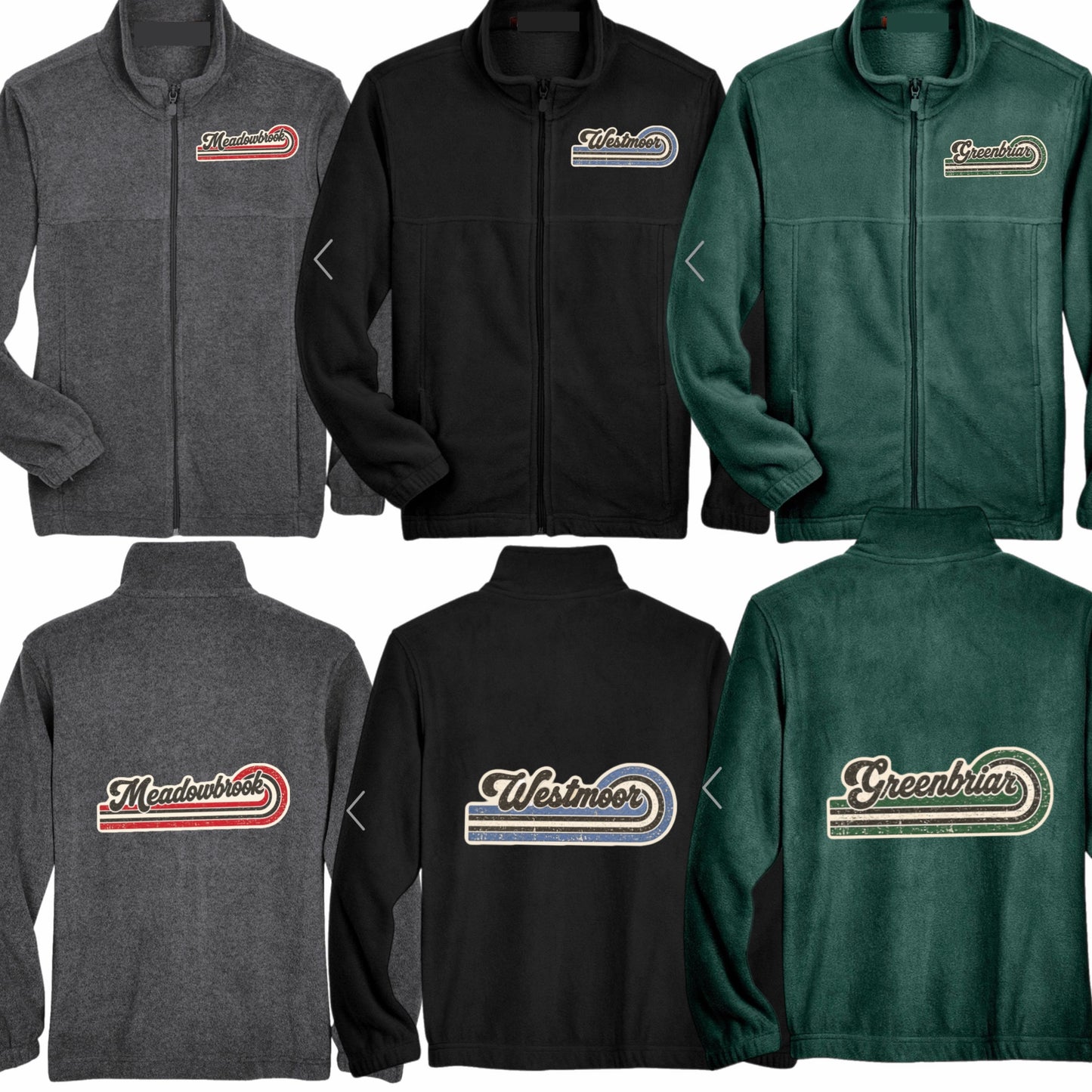 Boys vintage logo fleece jacket