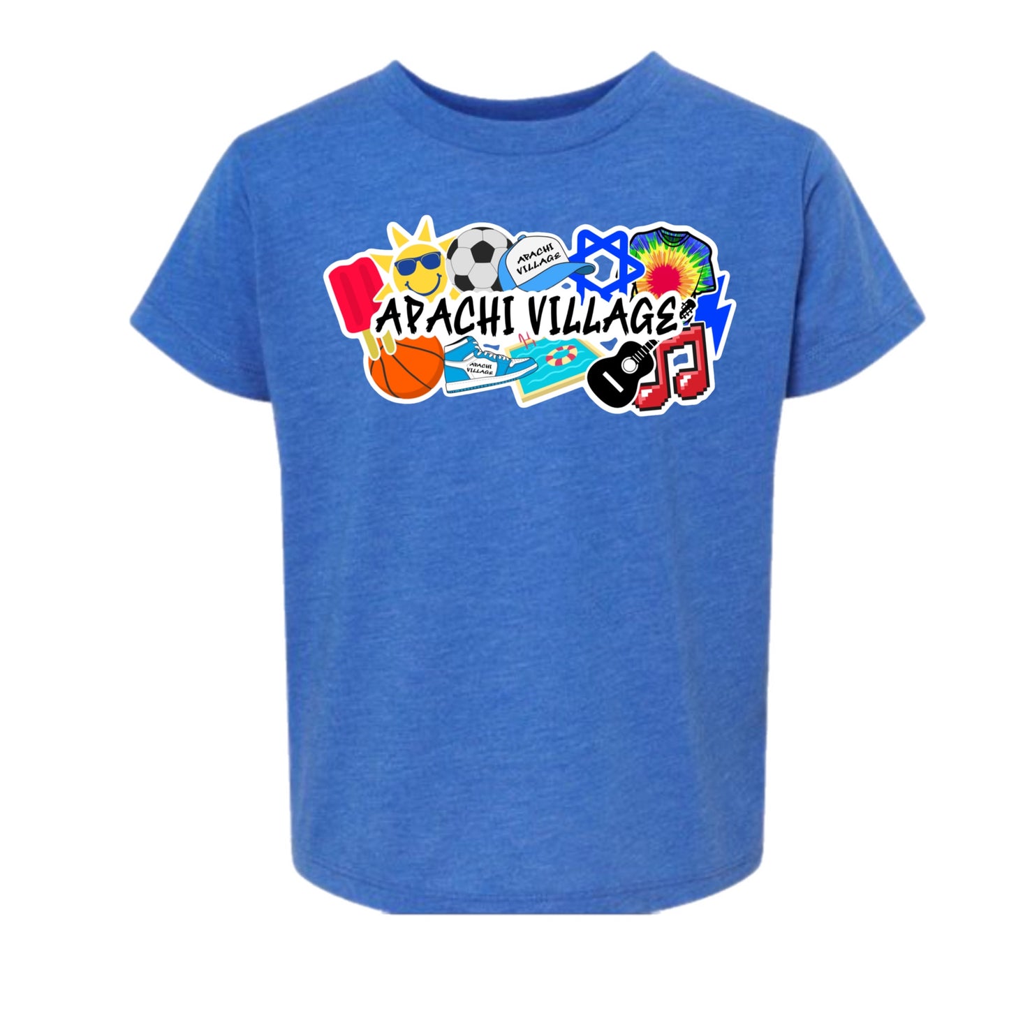 Boys Apachi Village collage tee