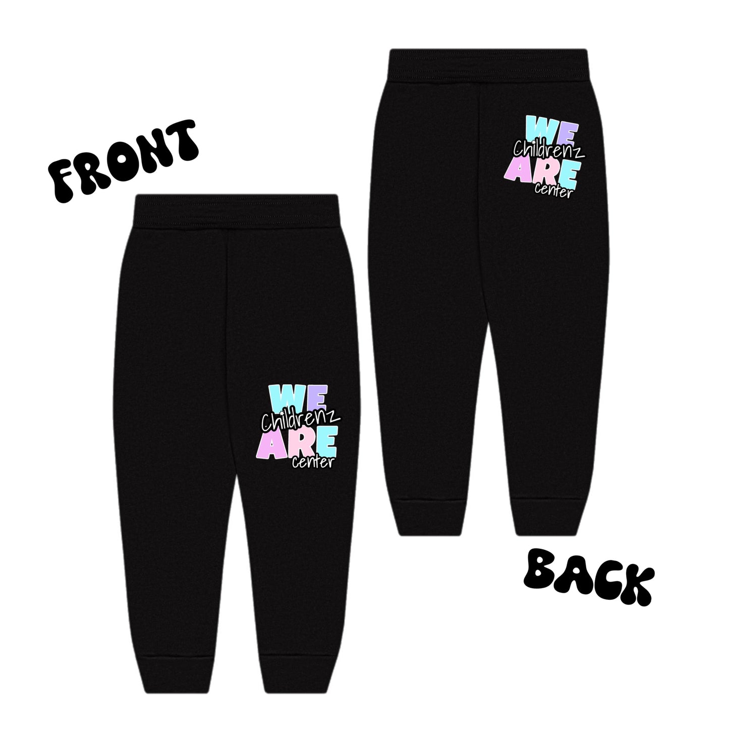 Childrenz Center girls logo joggers