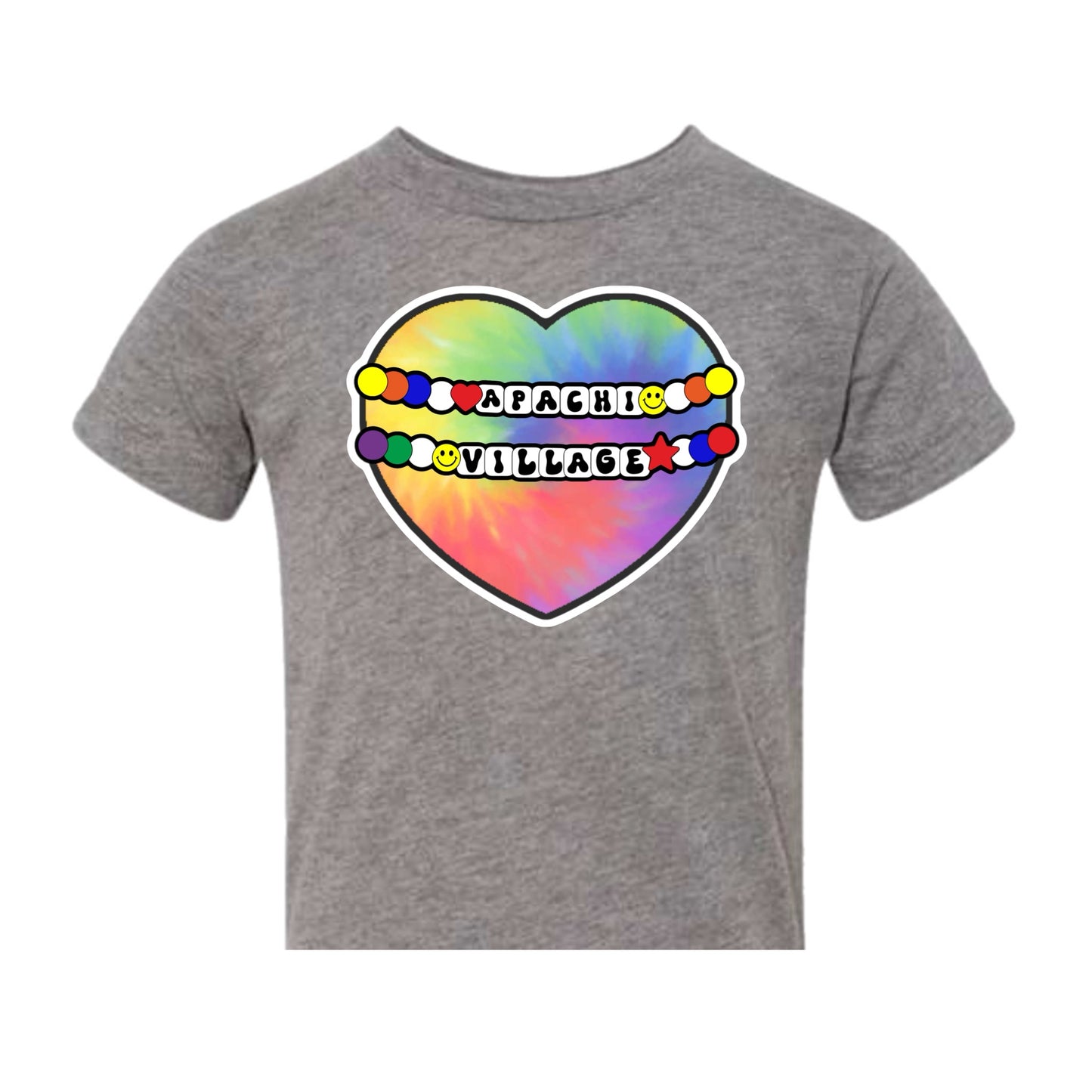Girls Apachi Village heart bracelet tee