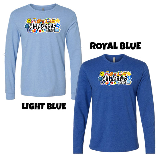 Adult Long sleeve boys collage Childrenz Center tee