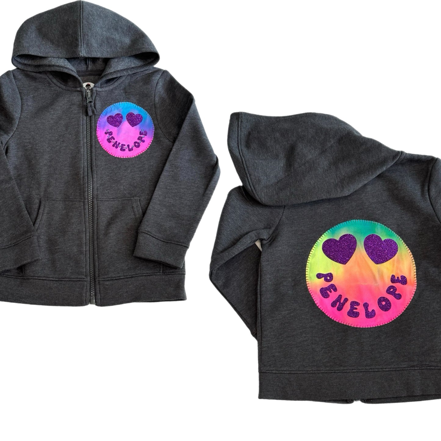Emoji zip hoodie