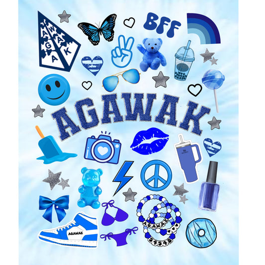 Agawak fleece blanket