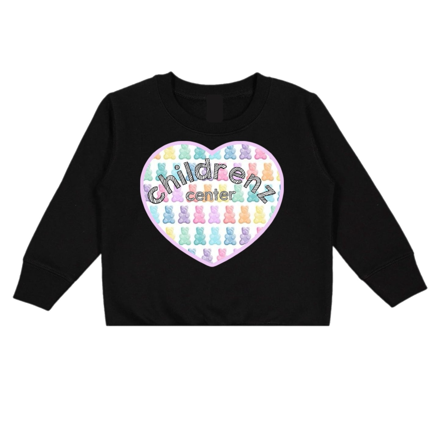 Childrenz Center gummy bears heart crewneck
