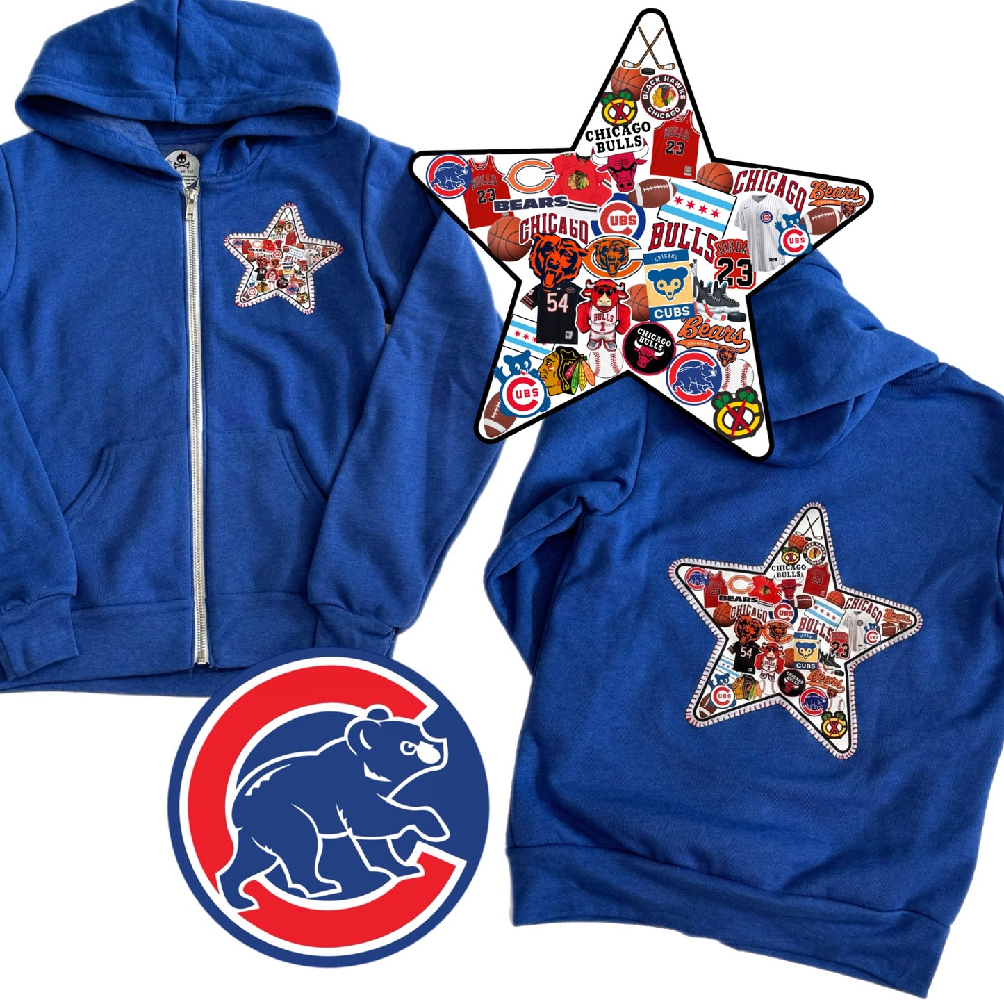 Favorite teams zip hoodie