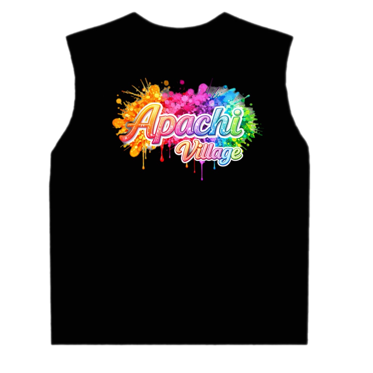 Girls Apachi/Apachi Village neon splatter tank