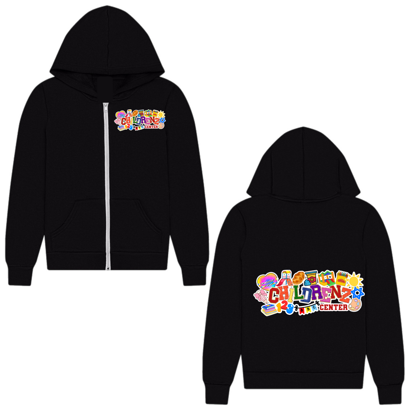 Childrenz Center girls collage zip hoodie