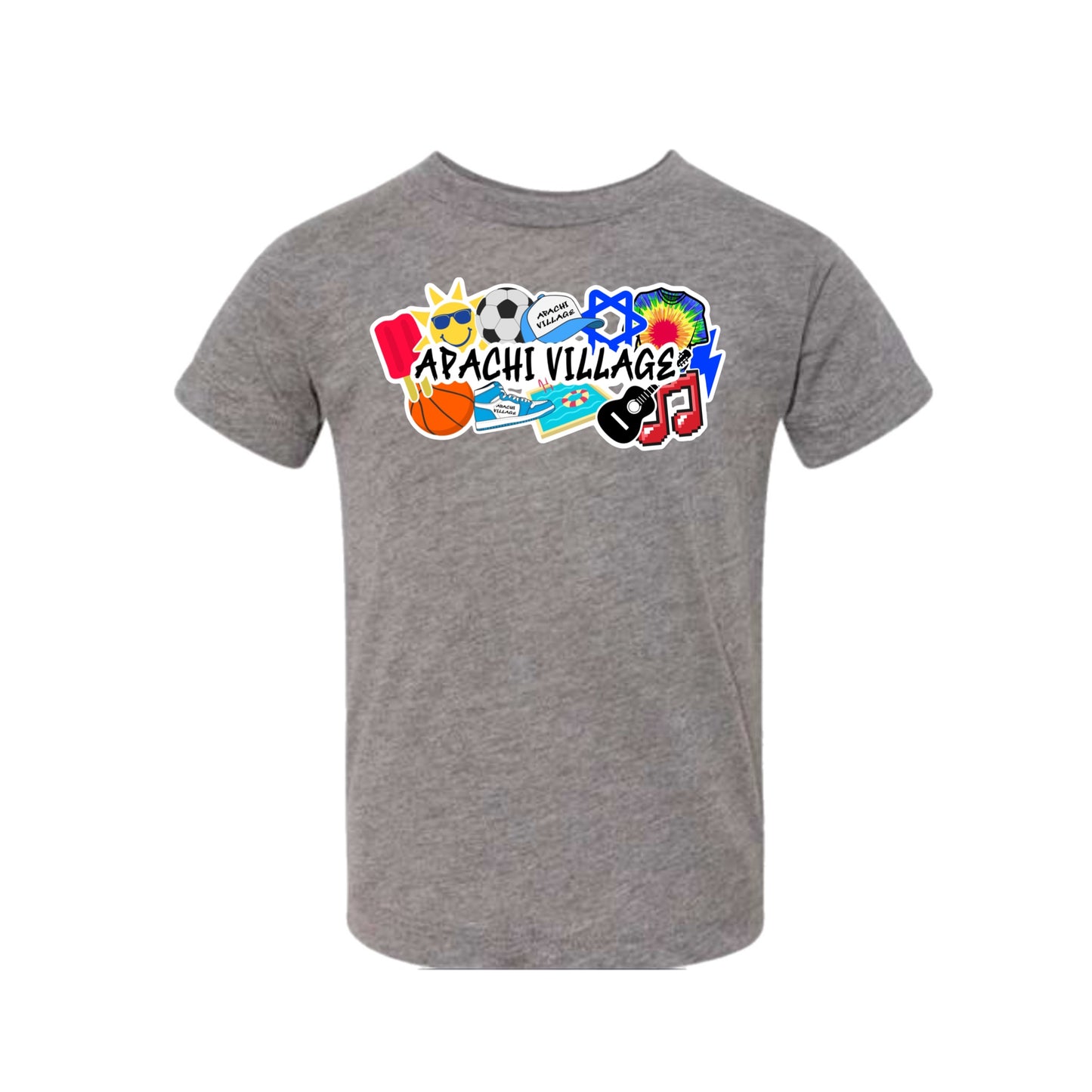 Boys Apachi Village collage tee