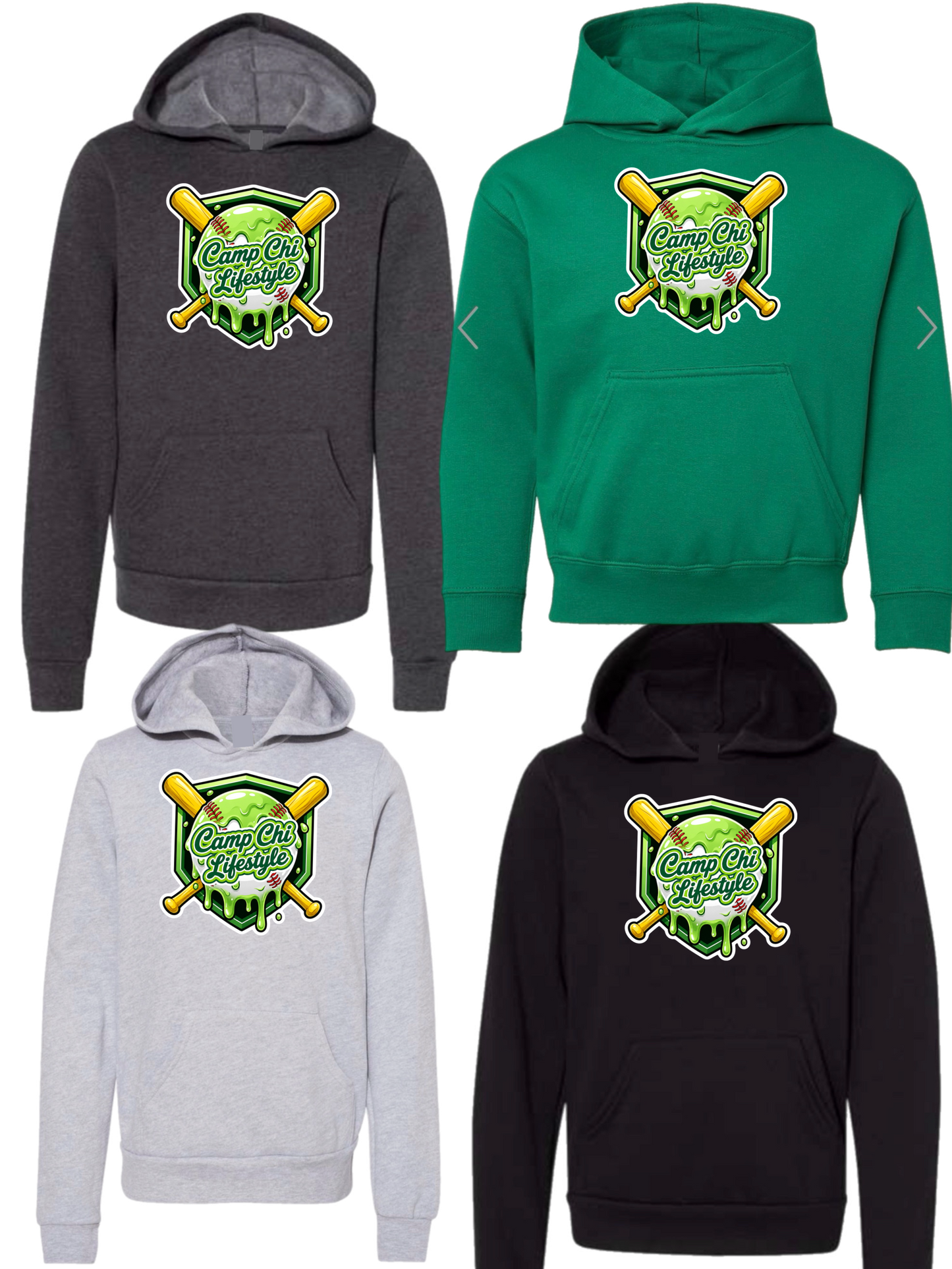 Camp Chi baseball lifestyle hoodie