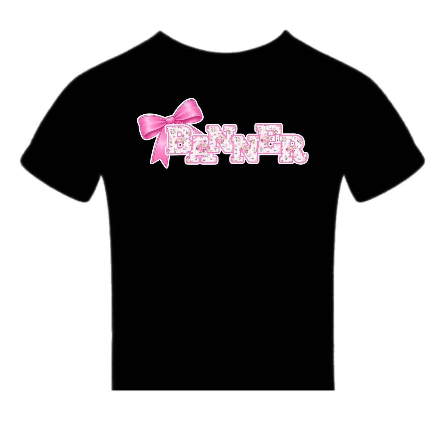Banner girls bow tee