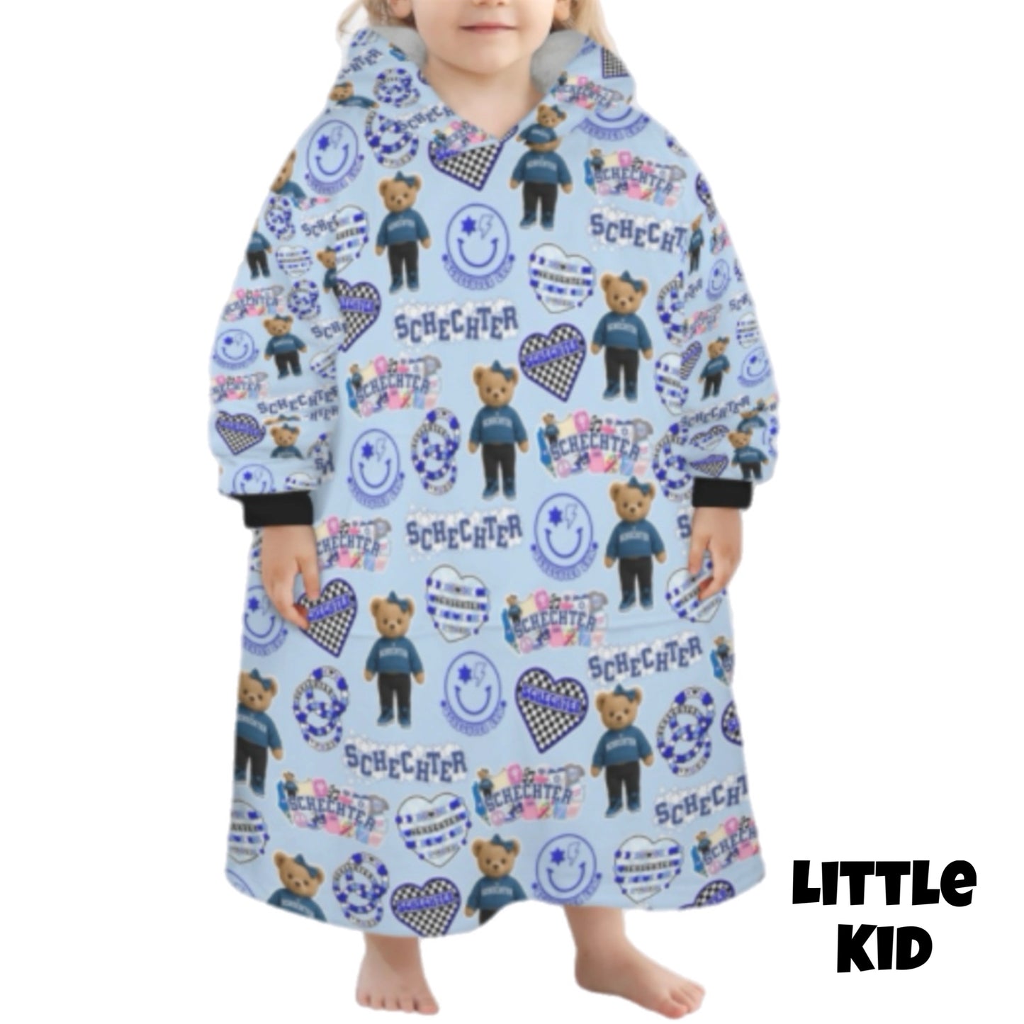 Schechter girls/women’s fleece blanket hoodie