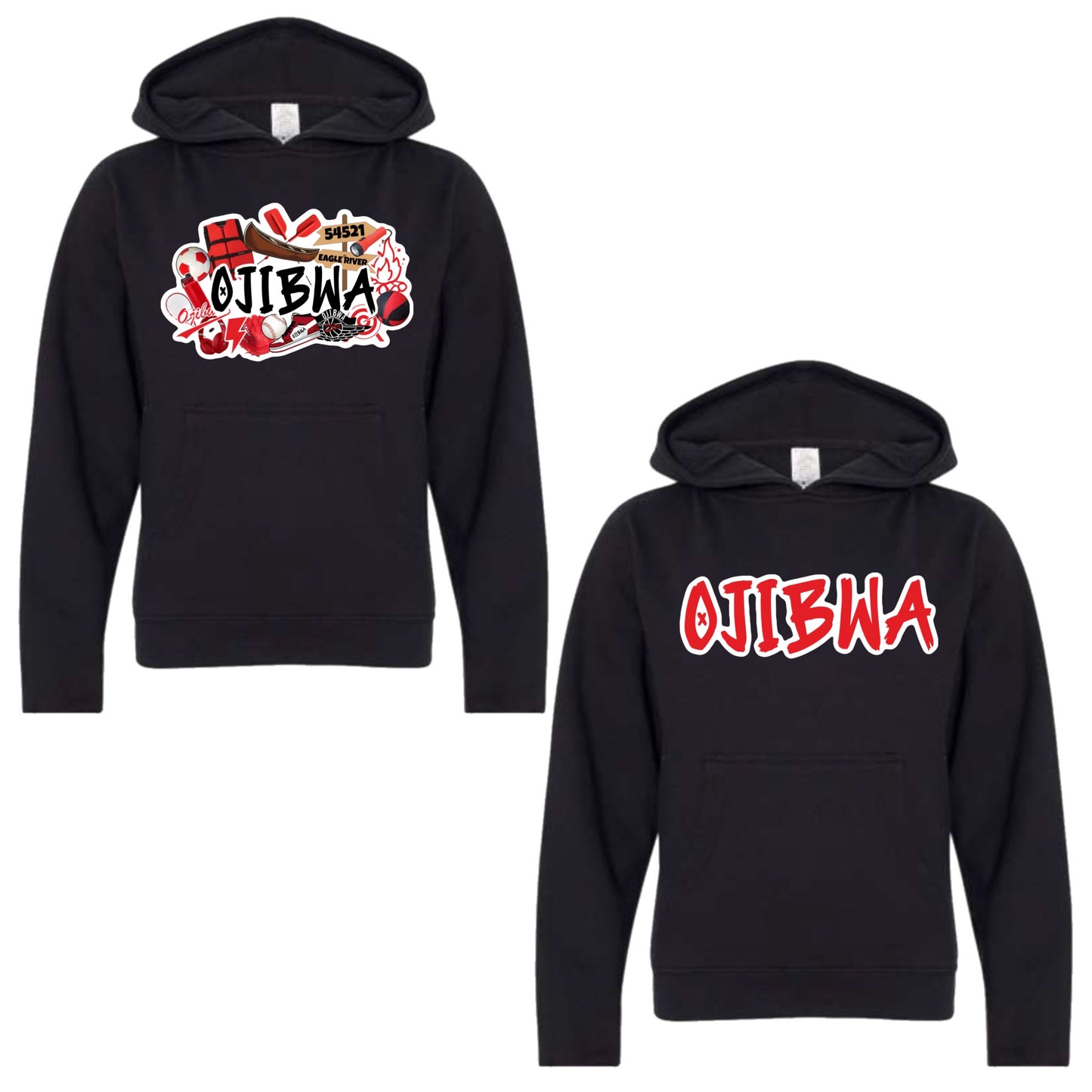 Ojibwa graffiti hoodie