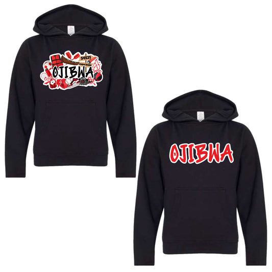 Ojibwa graffiti hoodie