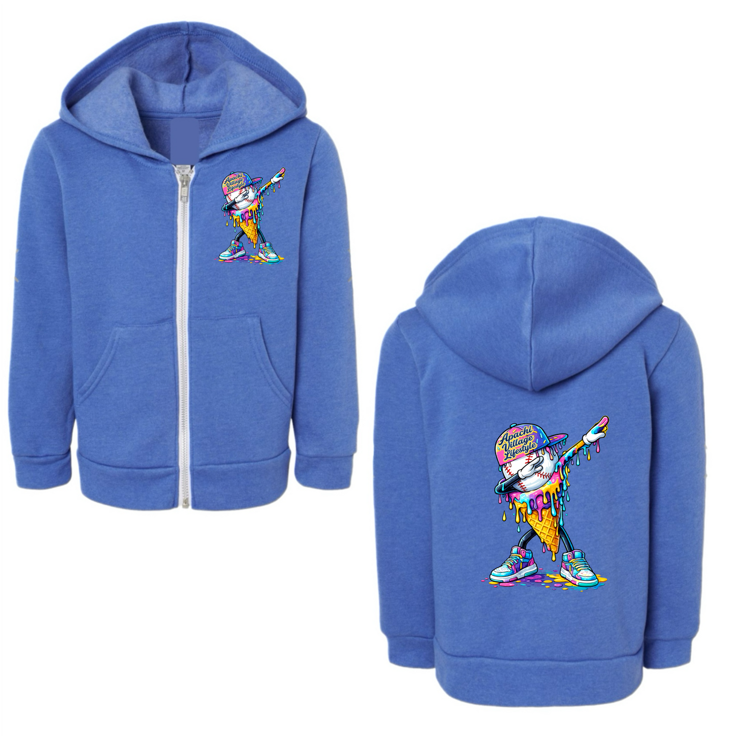 Boys Apachi/ Apachi Village ice cream drip hoodie
