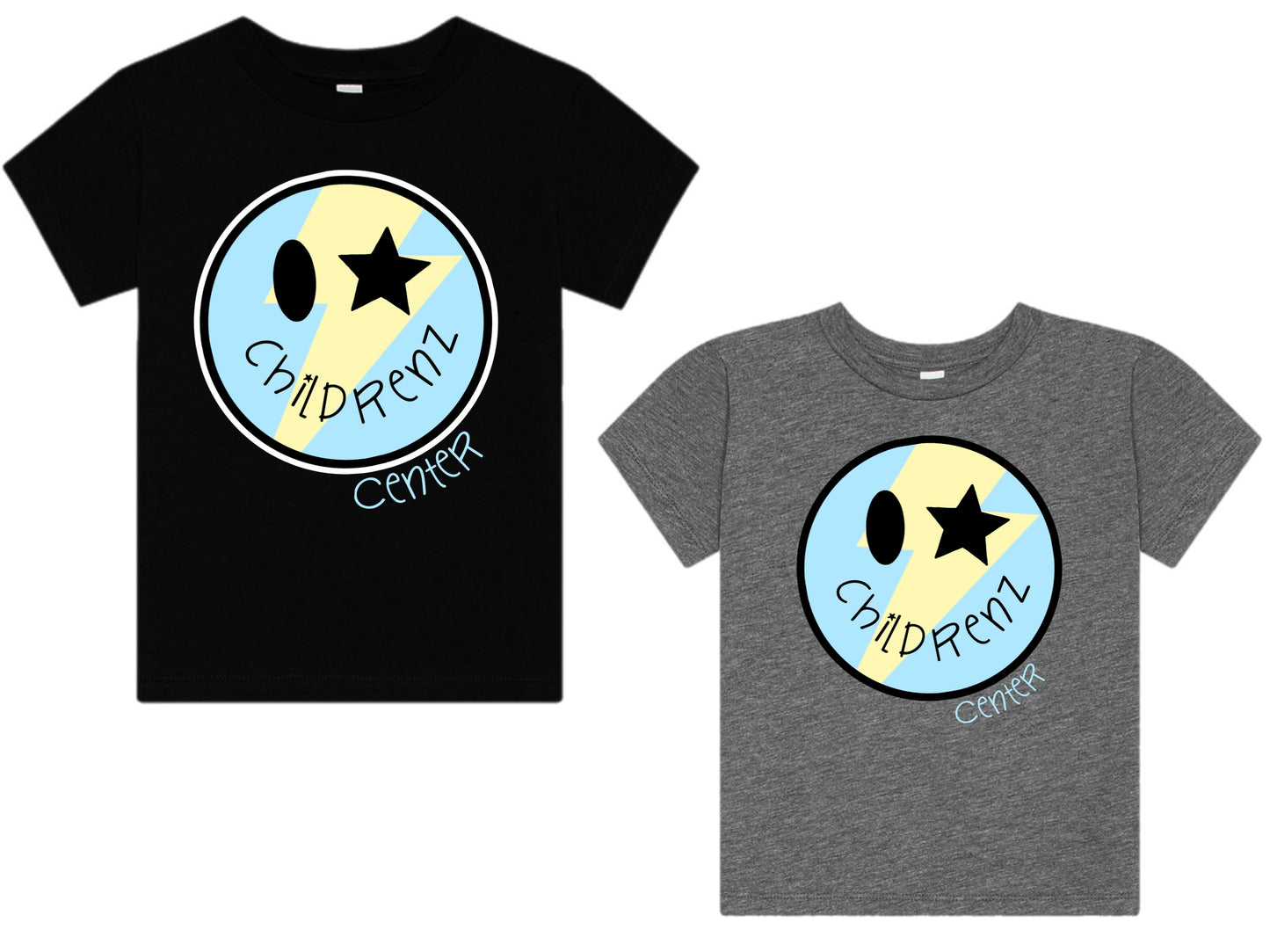 Childrenz Center bolt emoji tee