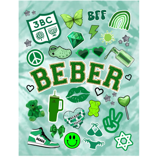Girls Beber fleece blanket