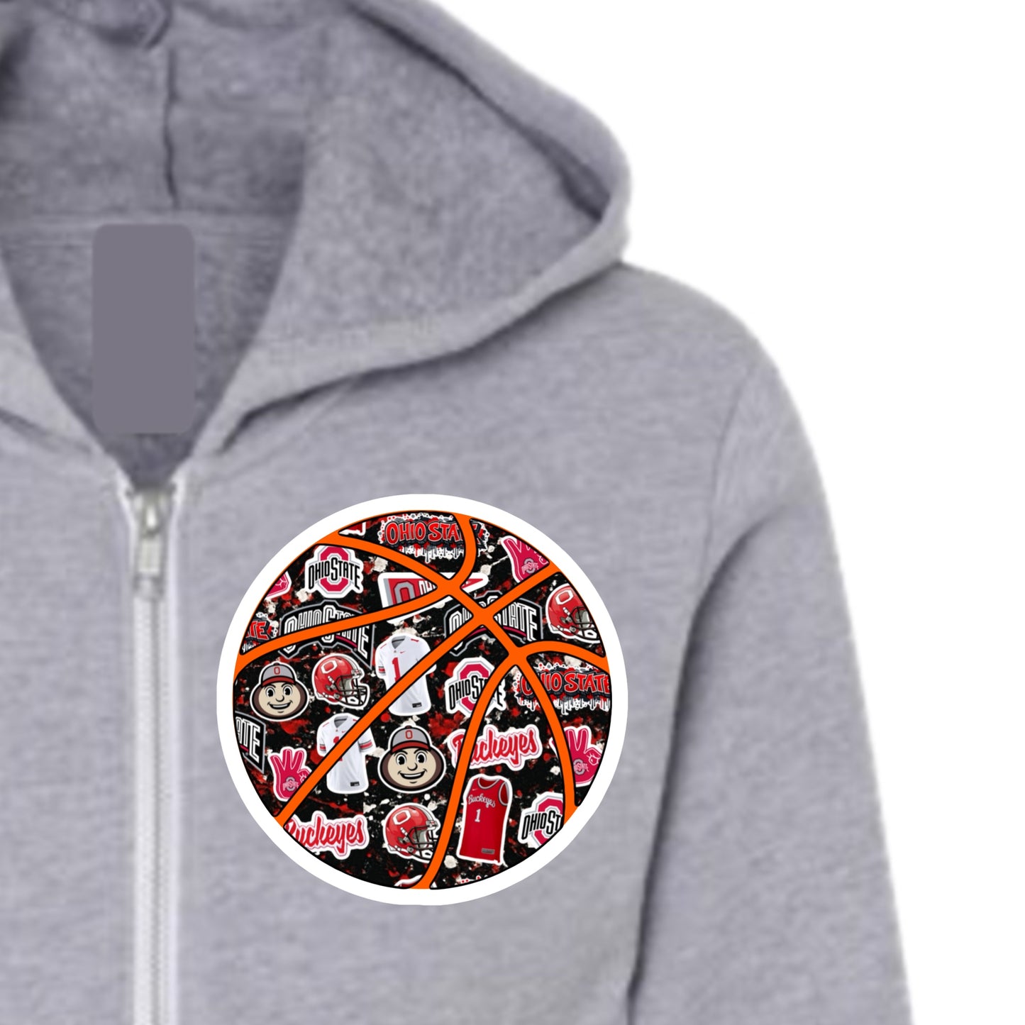 Ohio State basketball zip hoodie