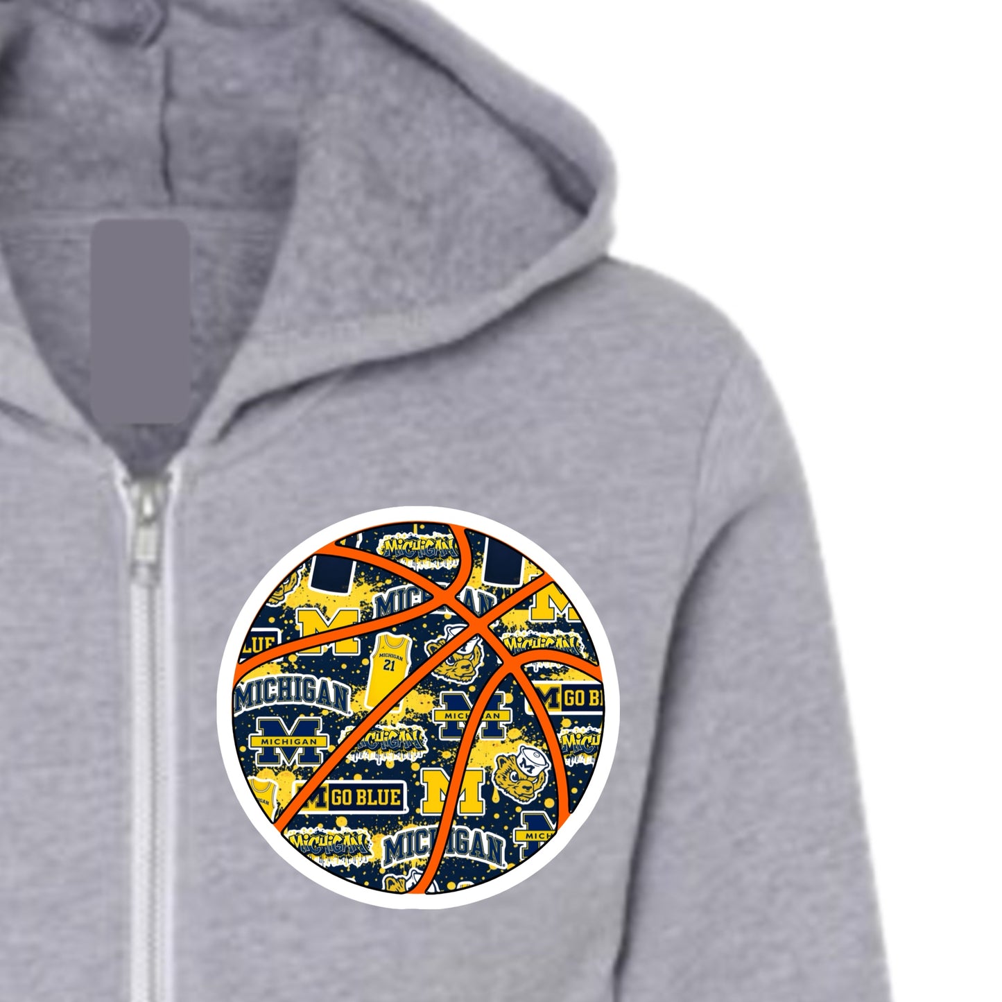 Michigan basketball zip hoodie