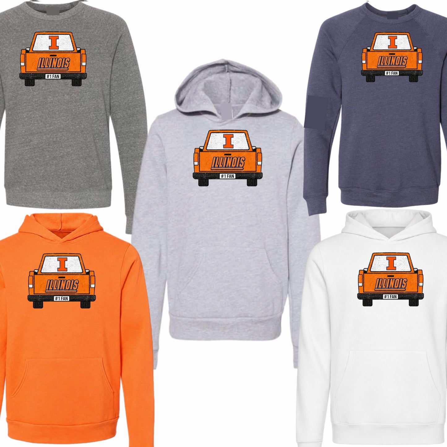 Boys/Mens vintage Illinois truck sweatshirt