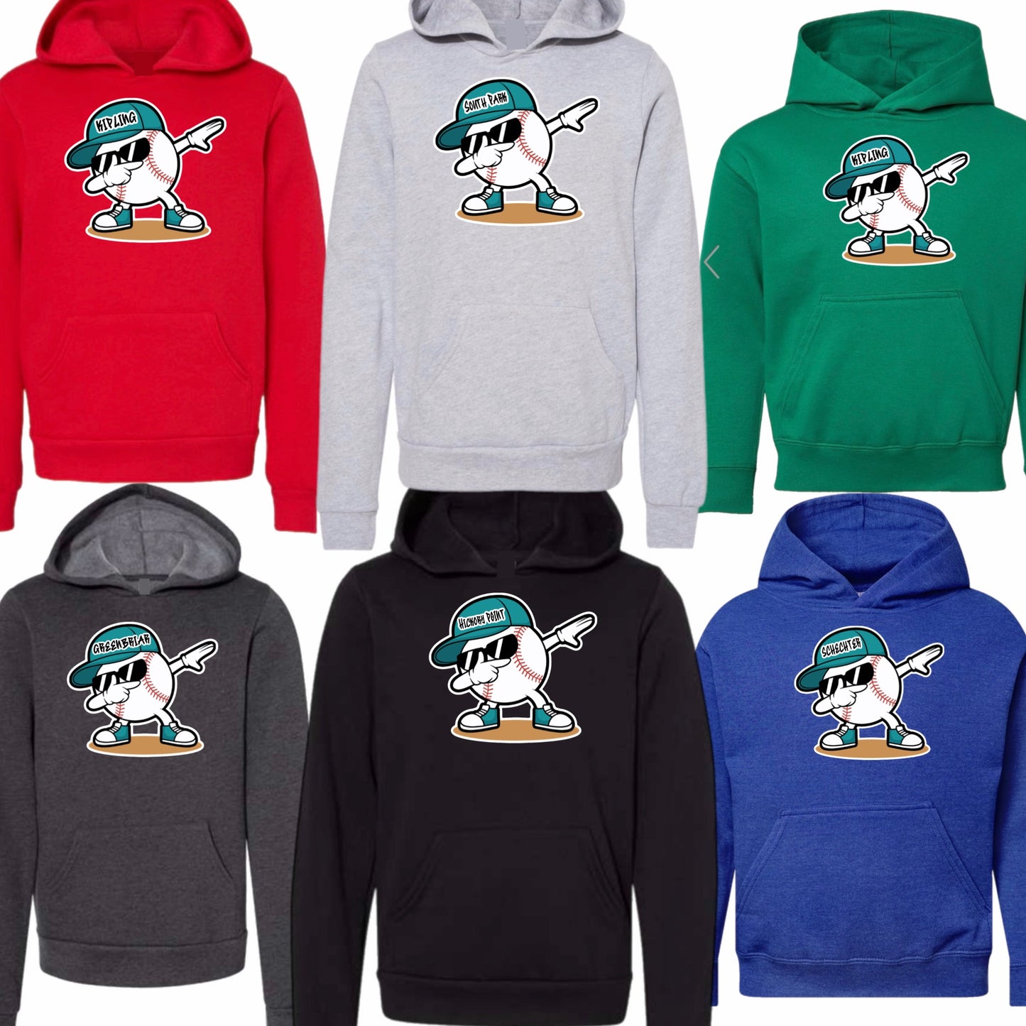 Boys school baseball hoodie