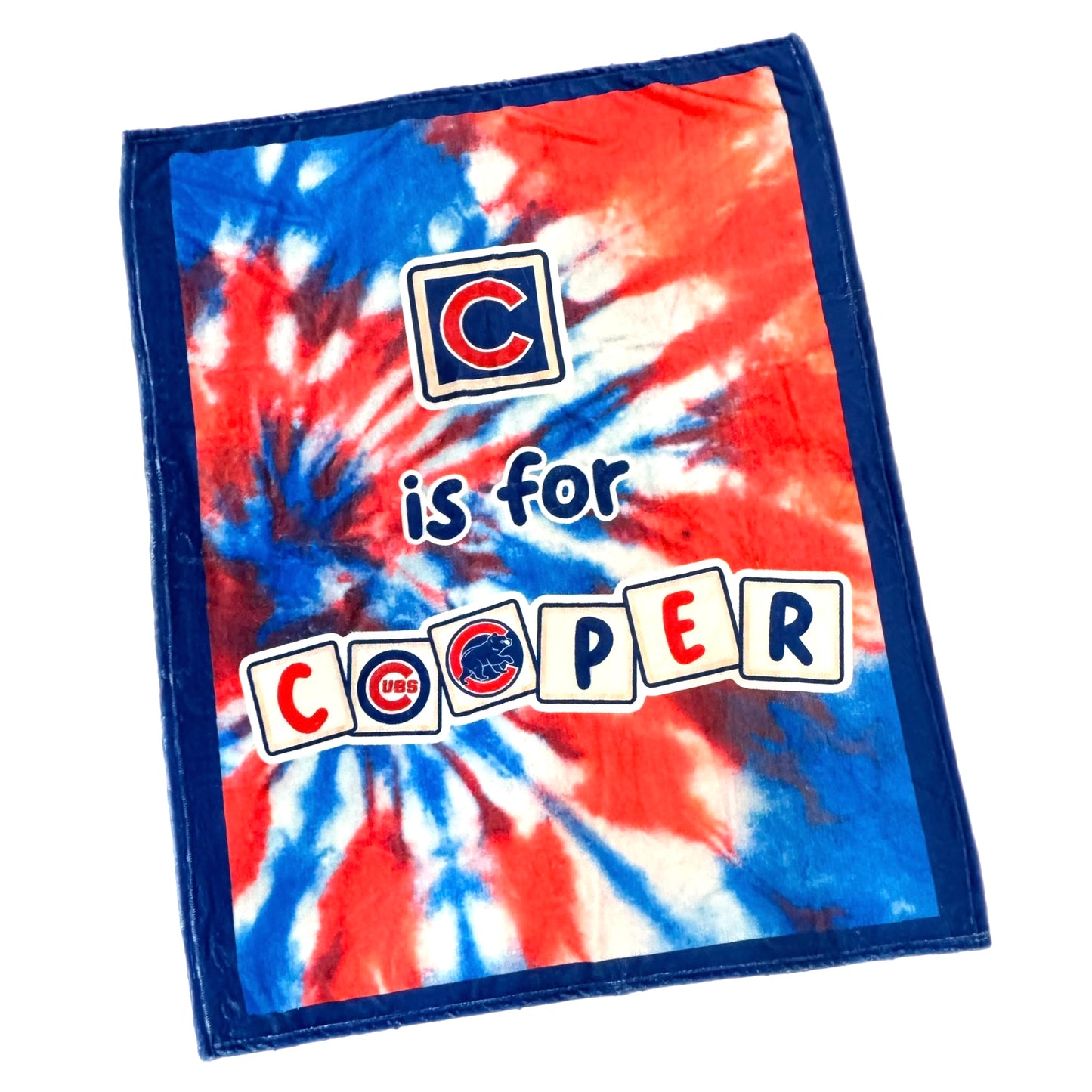 Baseball fleece baby blanket