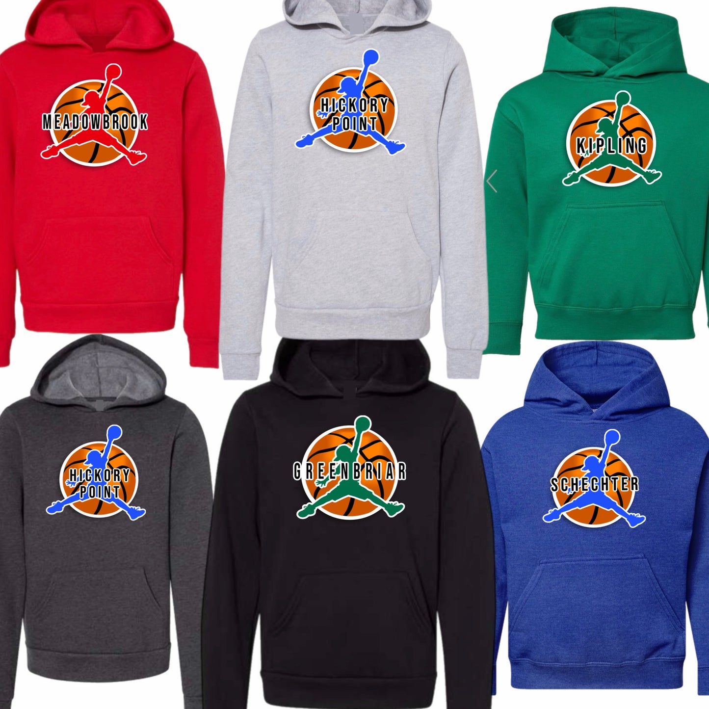 Boys school basketball hoodie