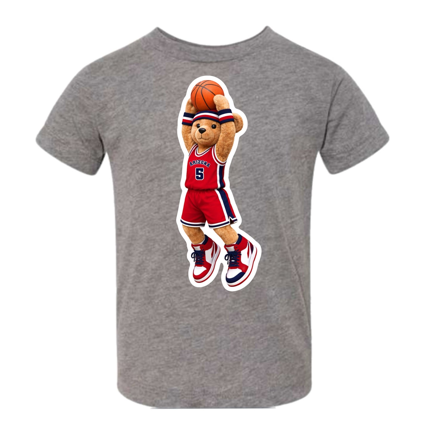 Arizona basketball bear tee