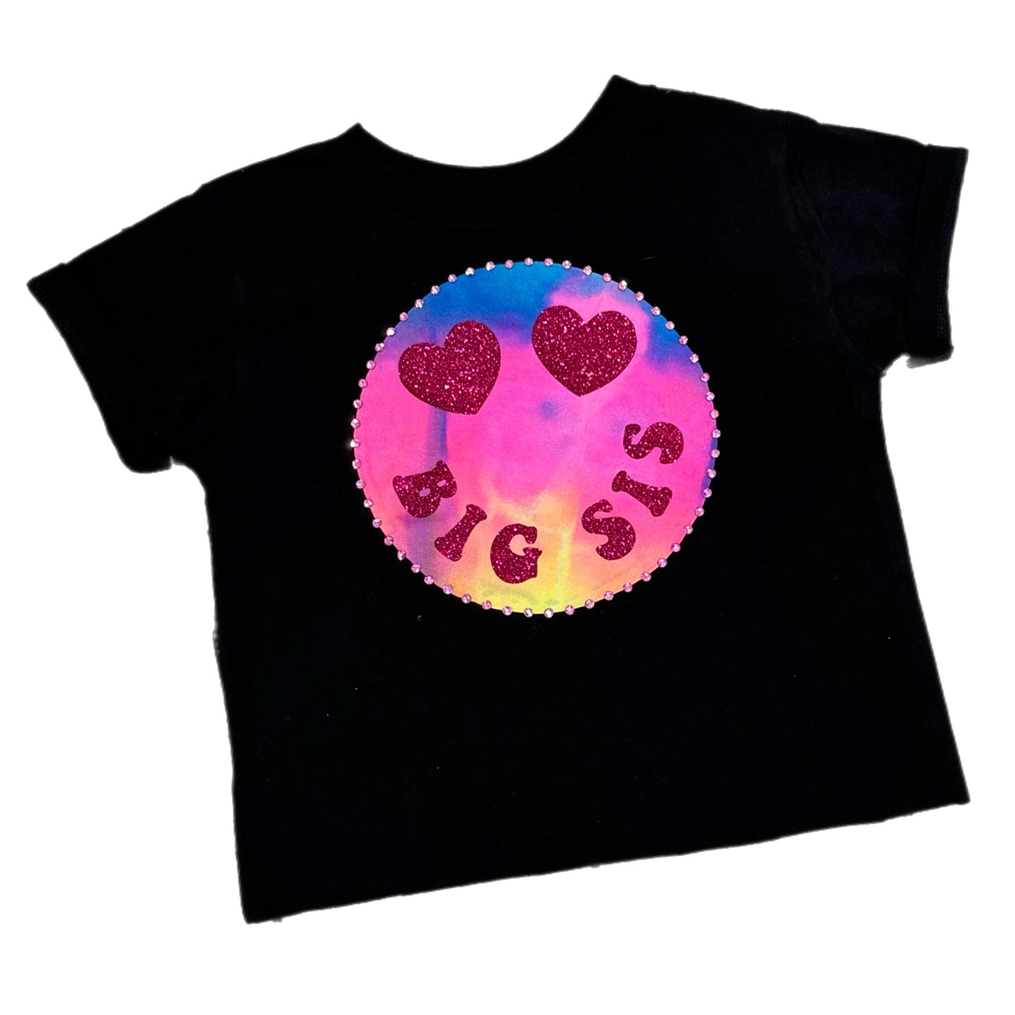 Tie dye Emoji Name Tee