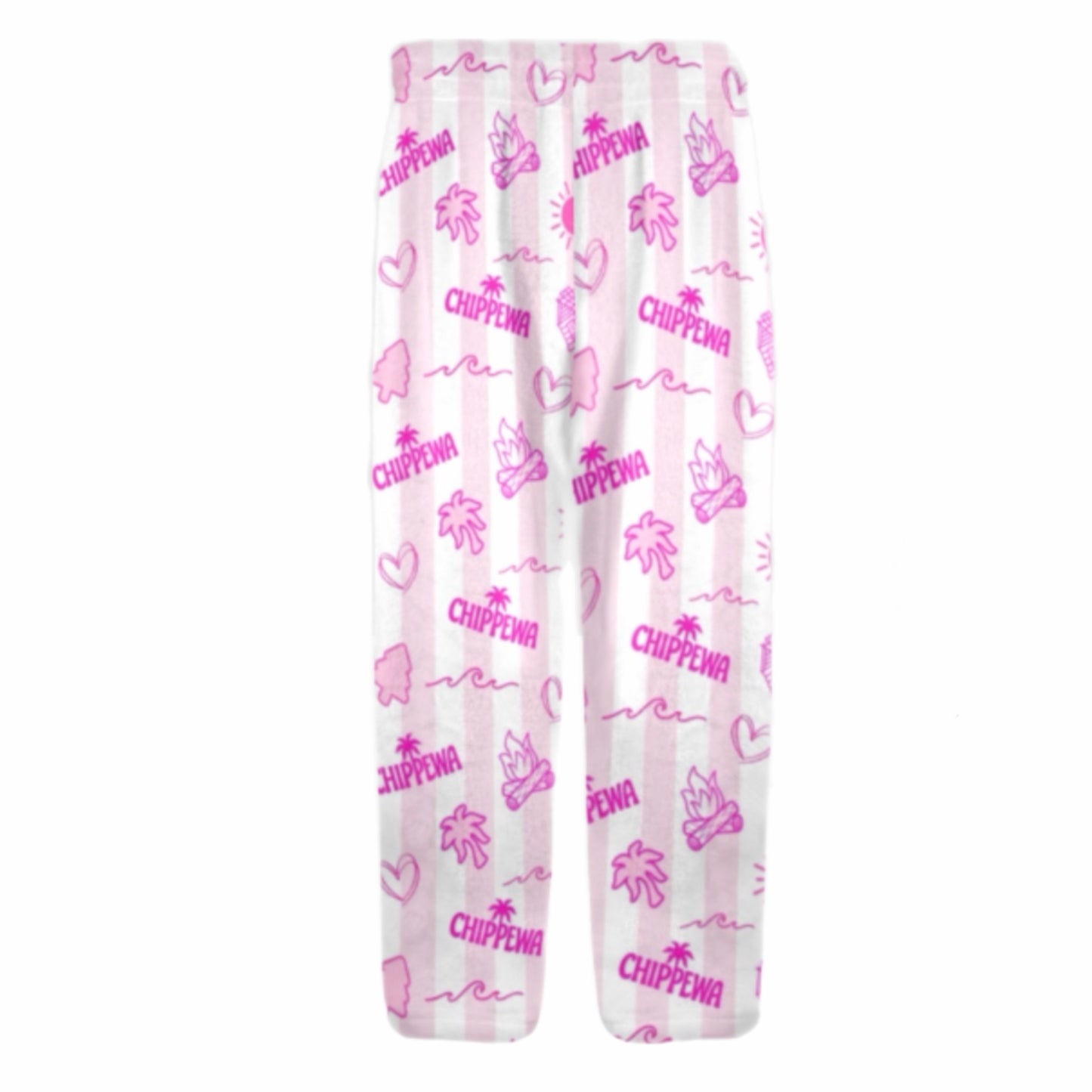 Chippewa Pink Palm Fleece Pants