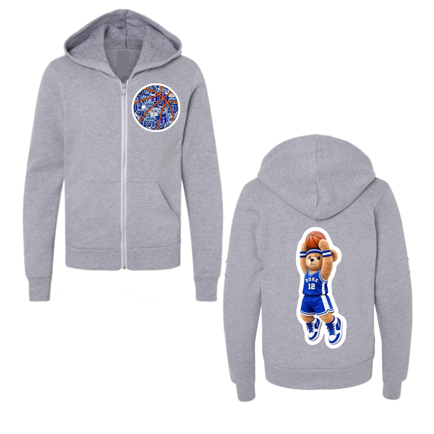 Duke basketball zip hoodie