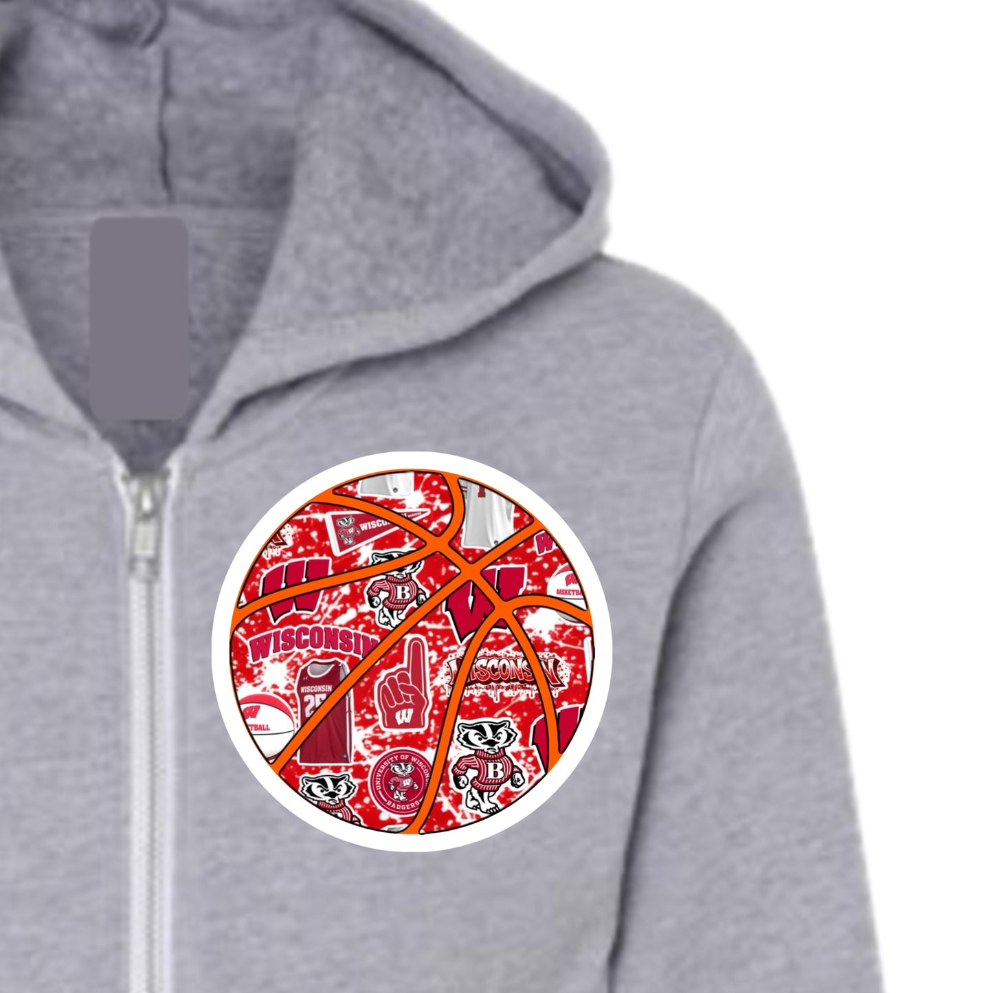 Wisconsin basketball zip hoodie