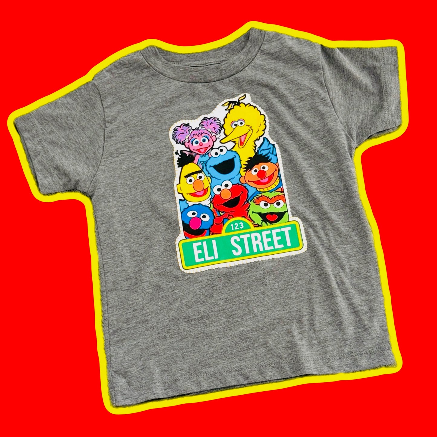 Sesame Street Custom Name Tee