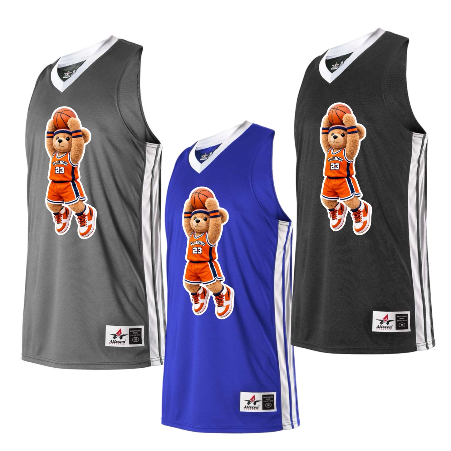 Illinois boys basketball bear jersey
