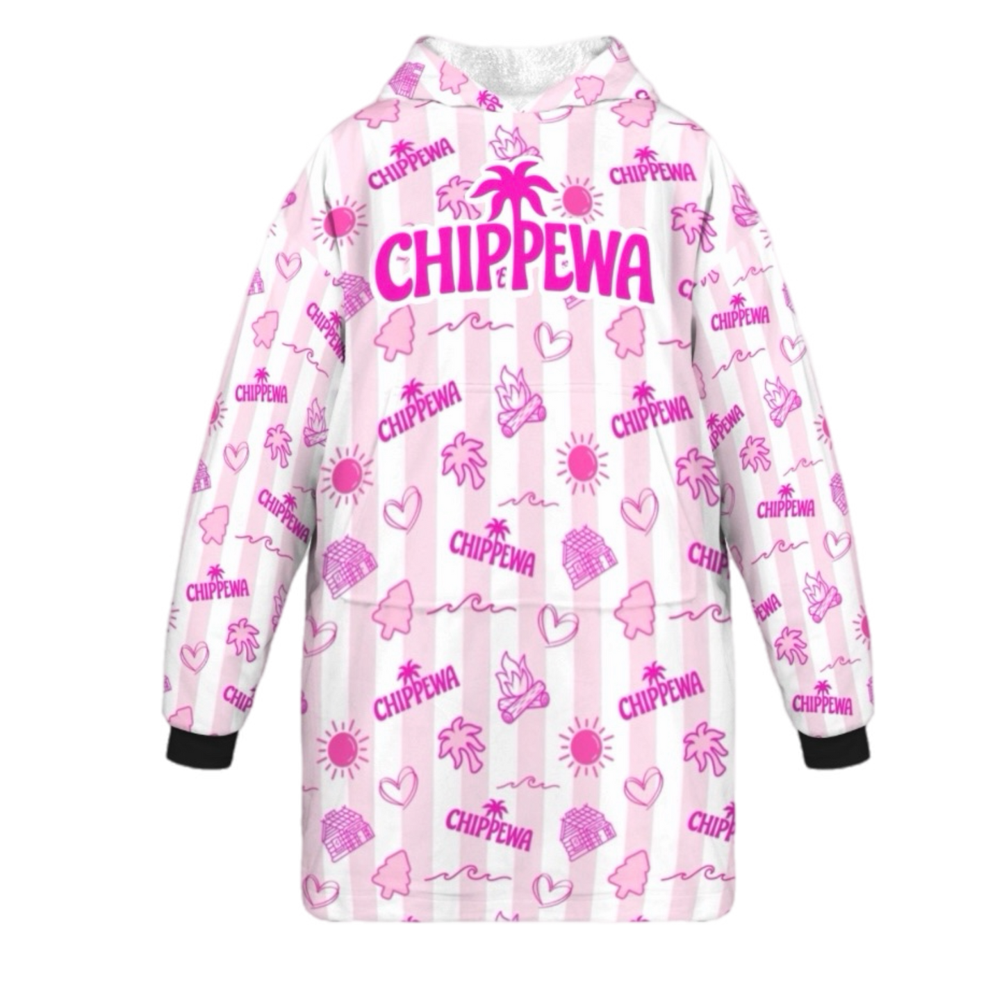 Chippewa "Pink Palm" Blanket Hoodie