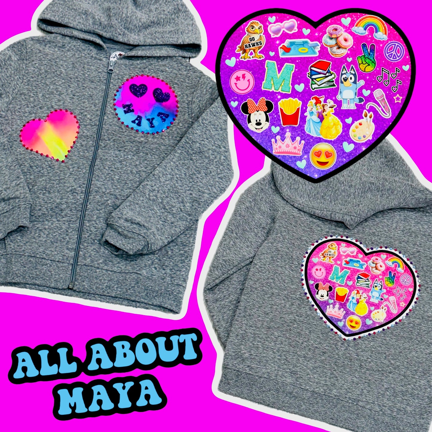 Girls "All About Me" Hoodie