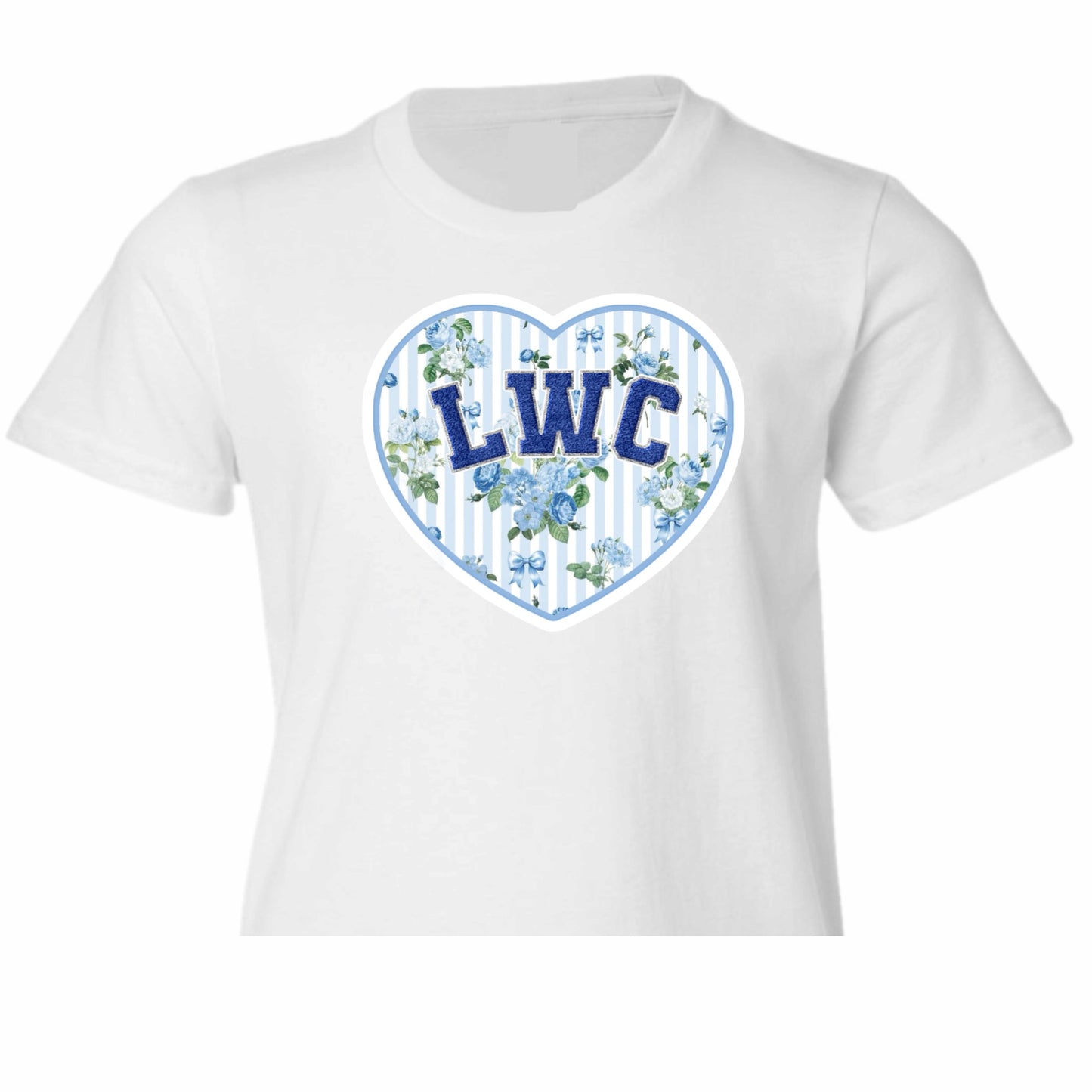 Lake of the Woods floral heart tee