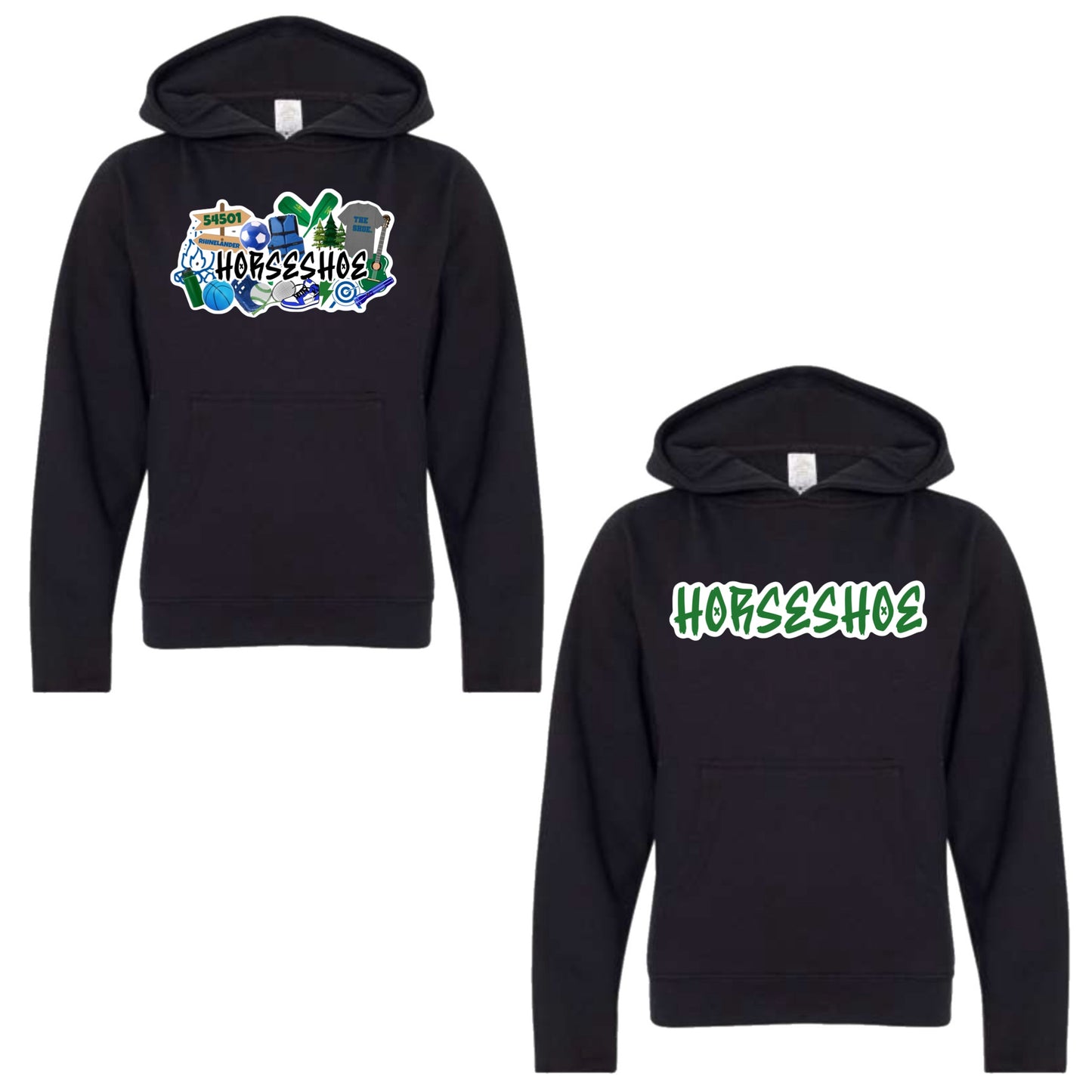 Horseshoe graffiti hoodie
