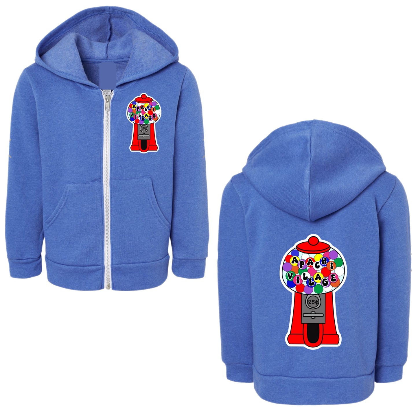 Girls Apachi Village gumball zip hoodie