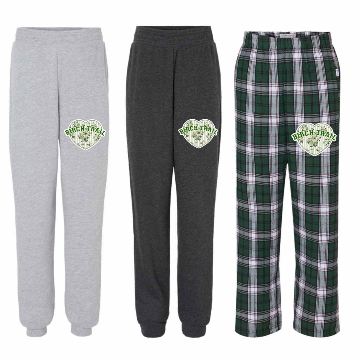 Birch Trail floral heart pants