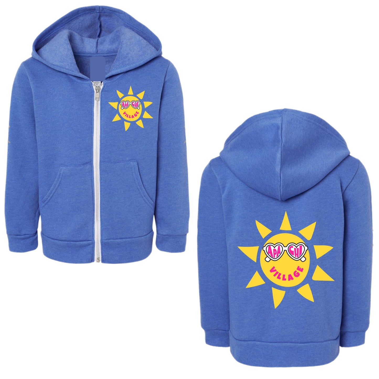 Girls Apachi Village sunshine zip hoodie