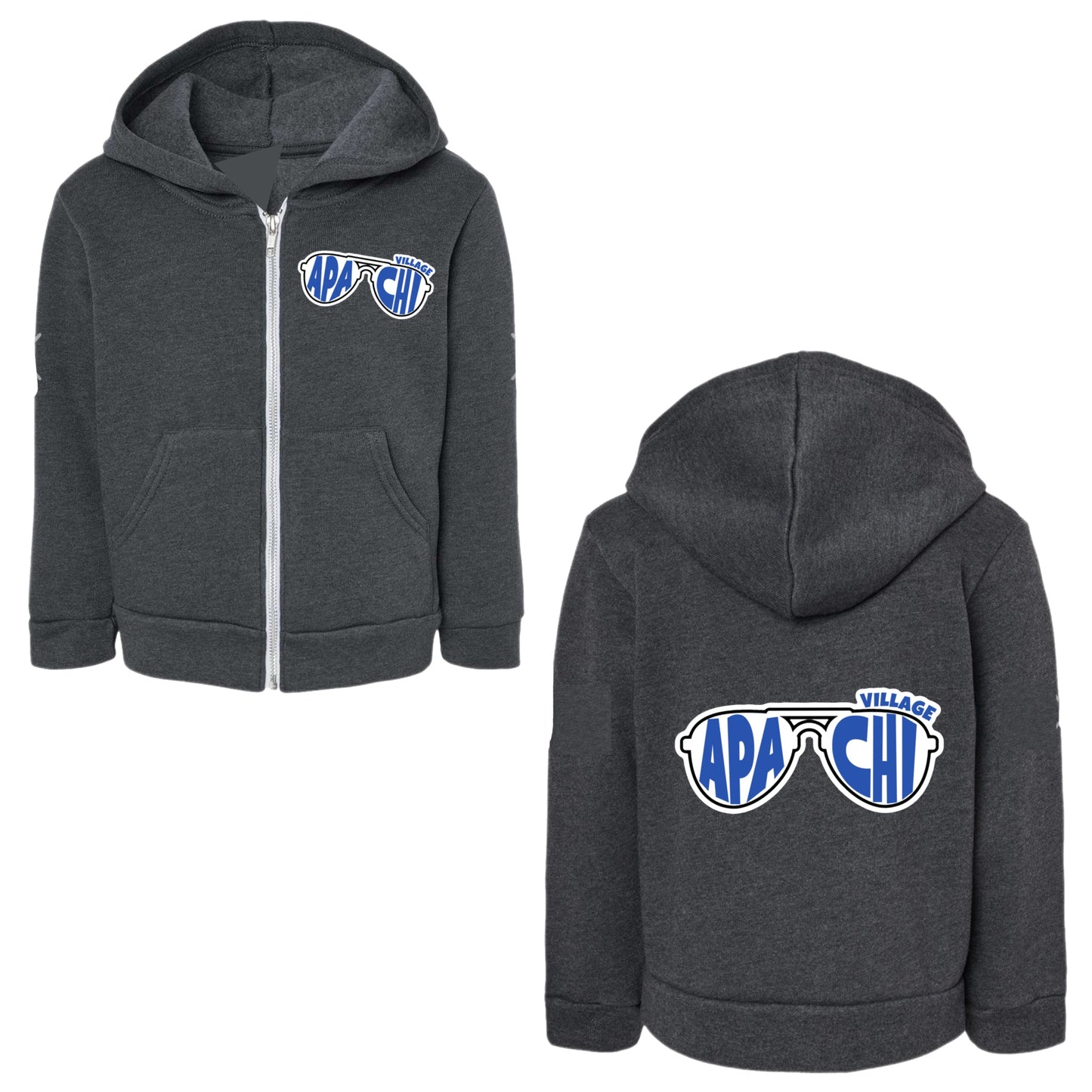 Boys Apachi Village aviators zip hoodie