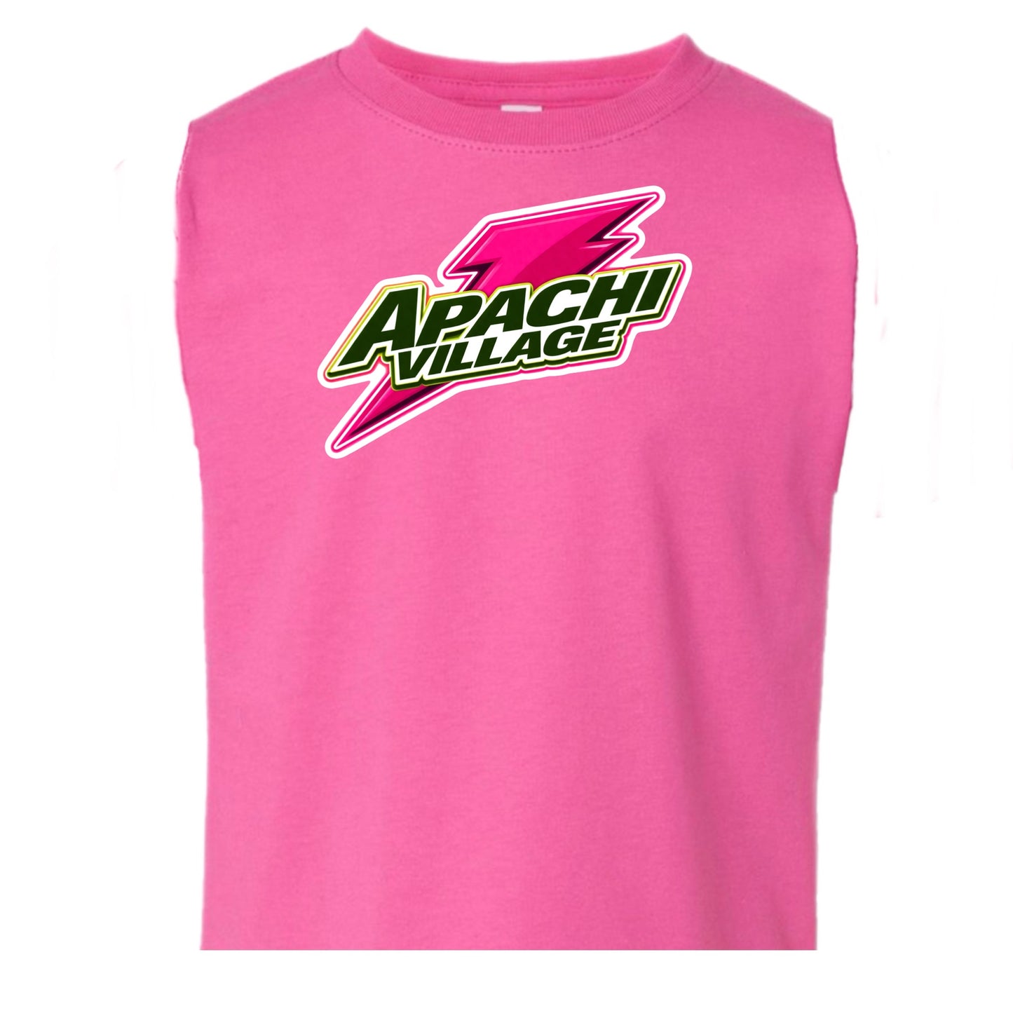 Girls Apachi/Apachi Village pink bolt tank