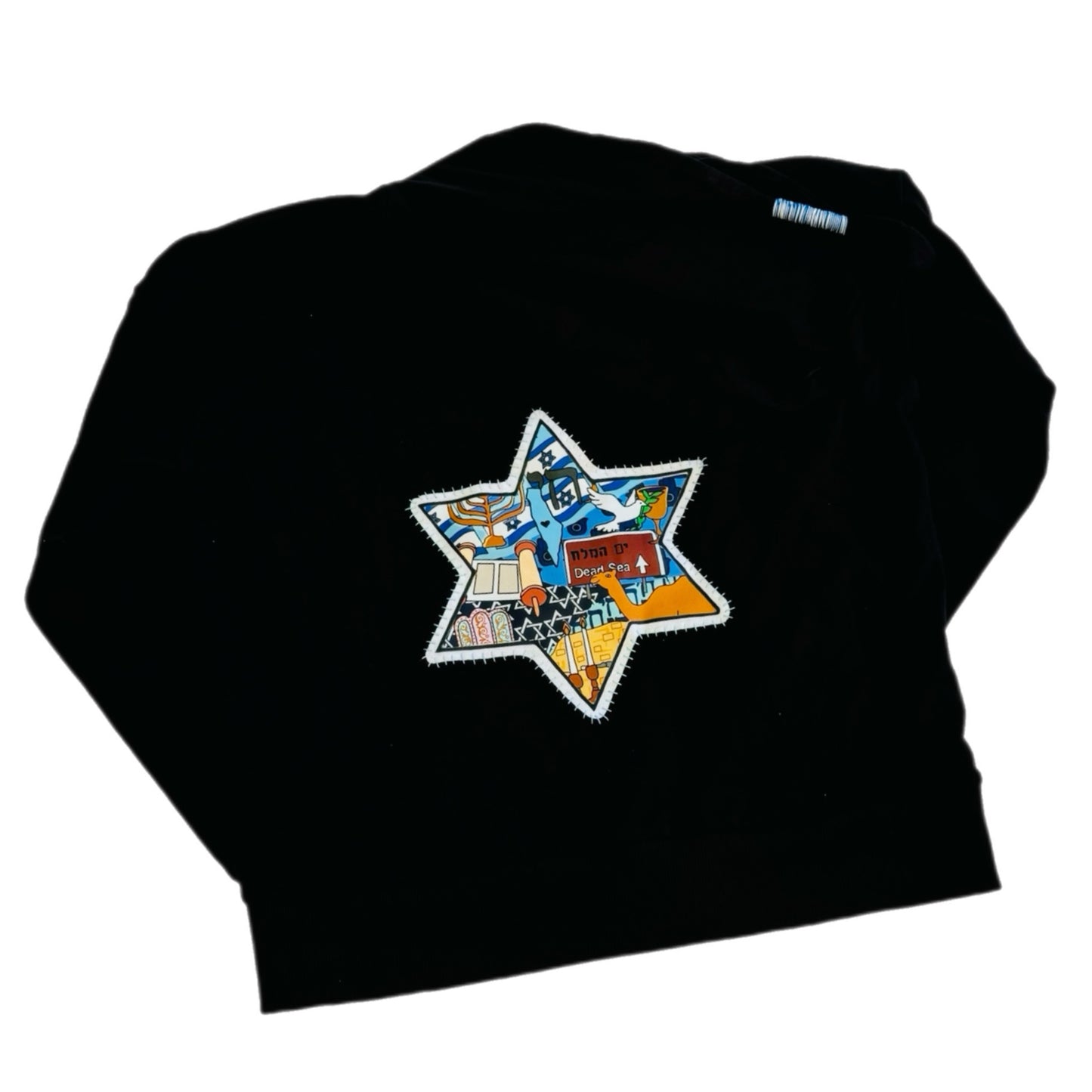 Israel zip hoodie (black) - womens